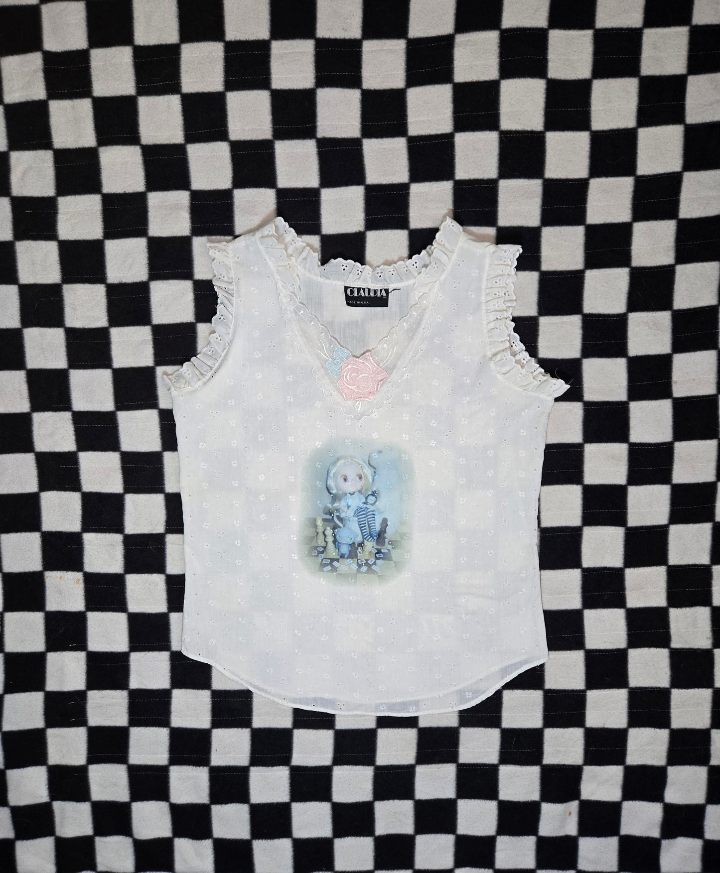 lace flower alice tank