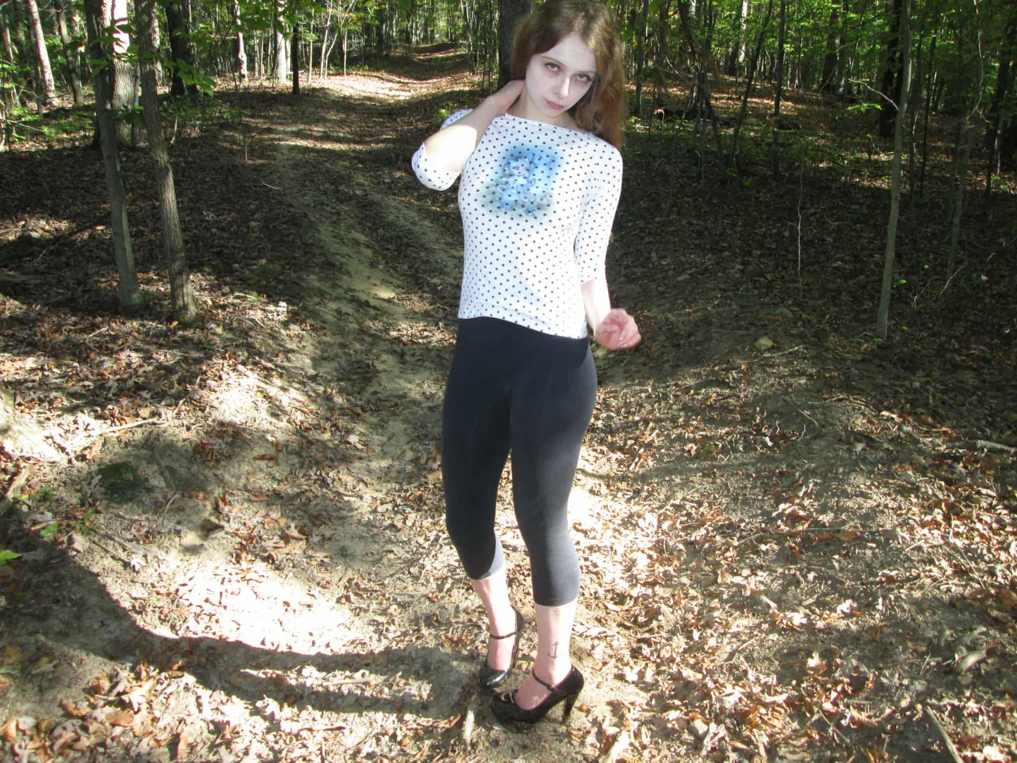 polka dot alice top