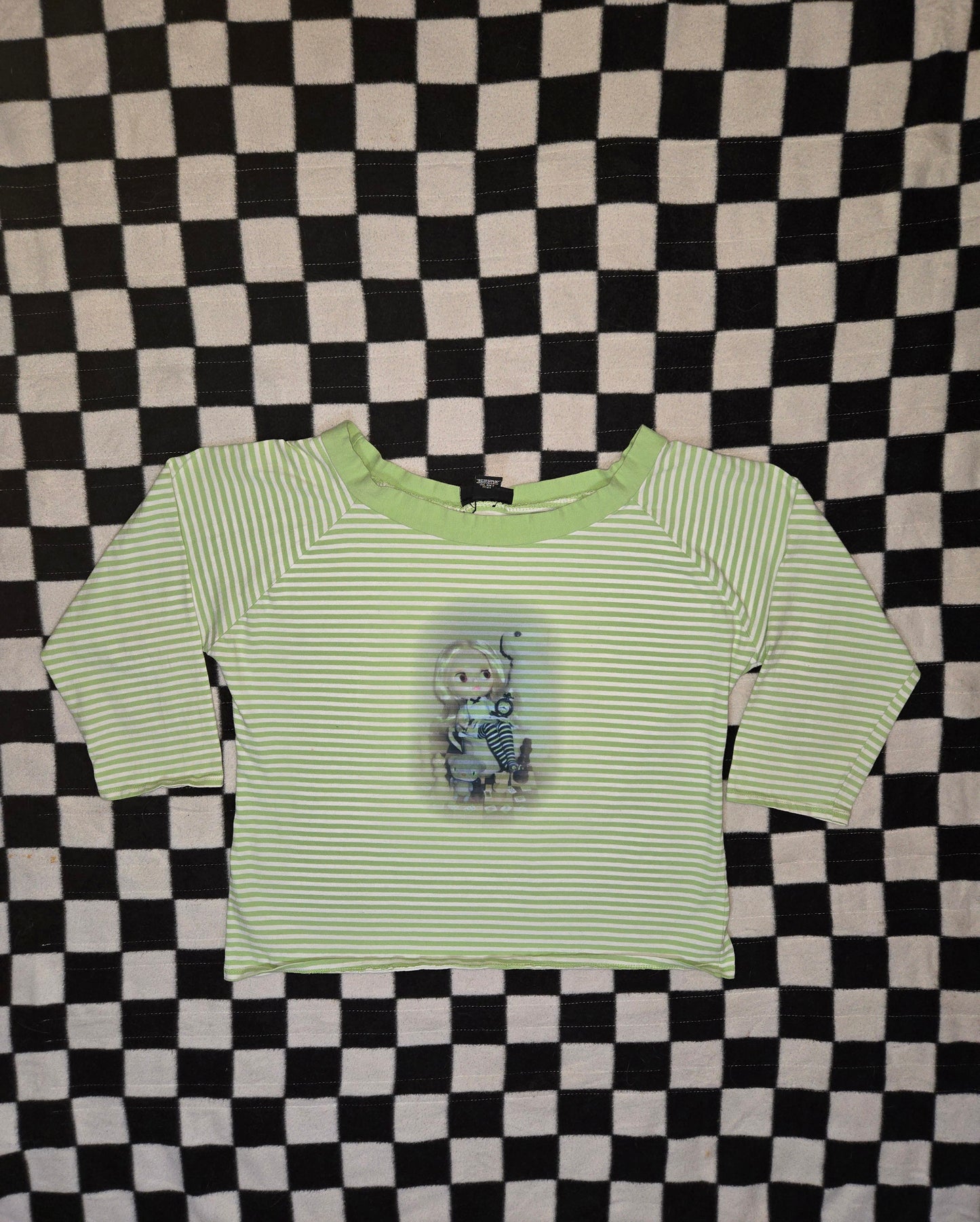green striped alice shirt