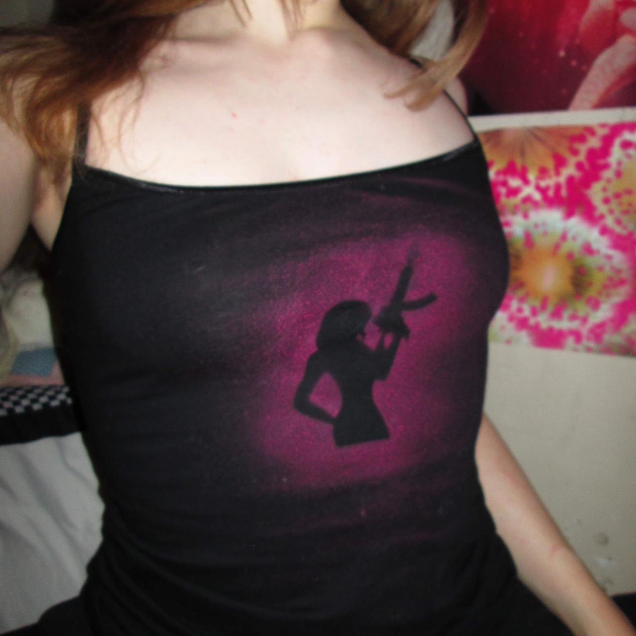gun girl tank