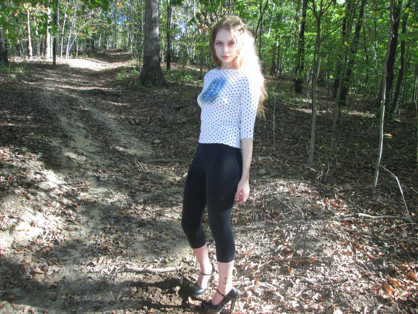 polka dot alice top