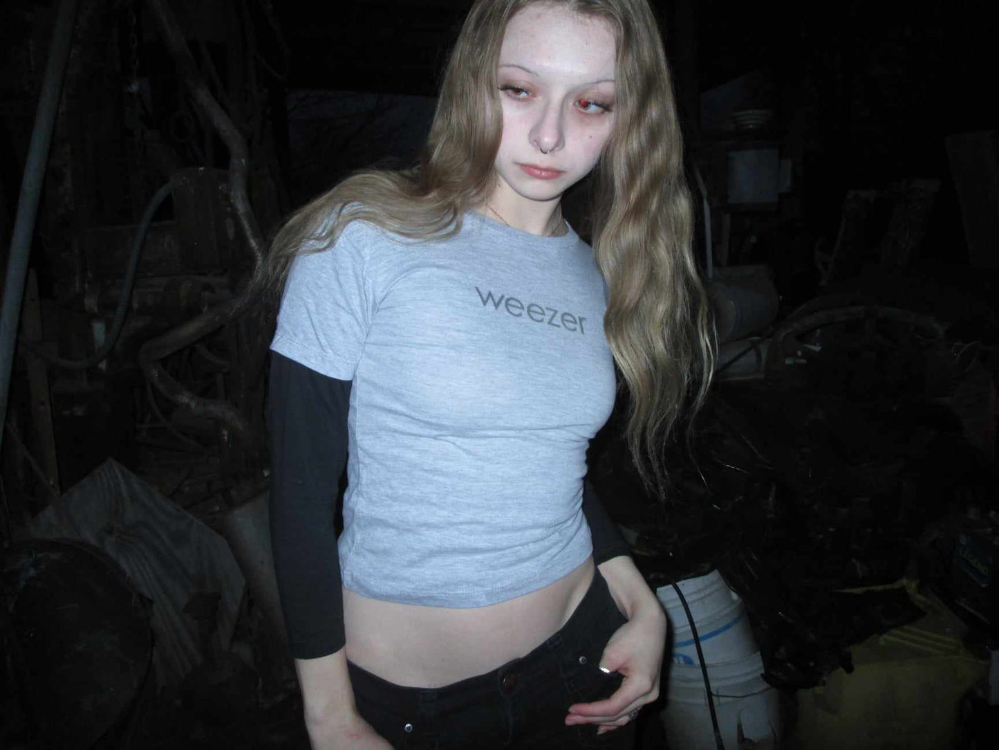 Weezer layered long sleeve