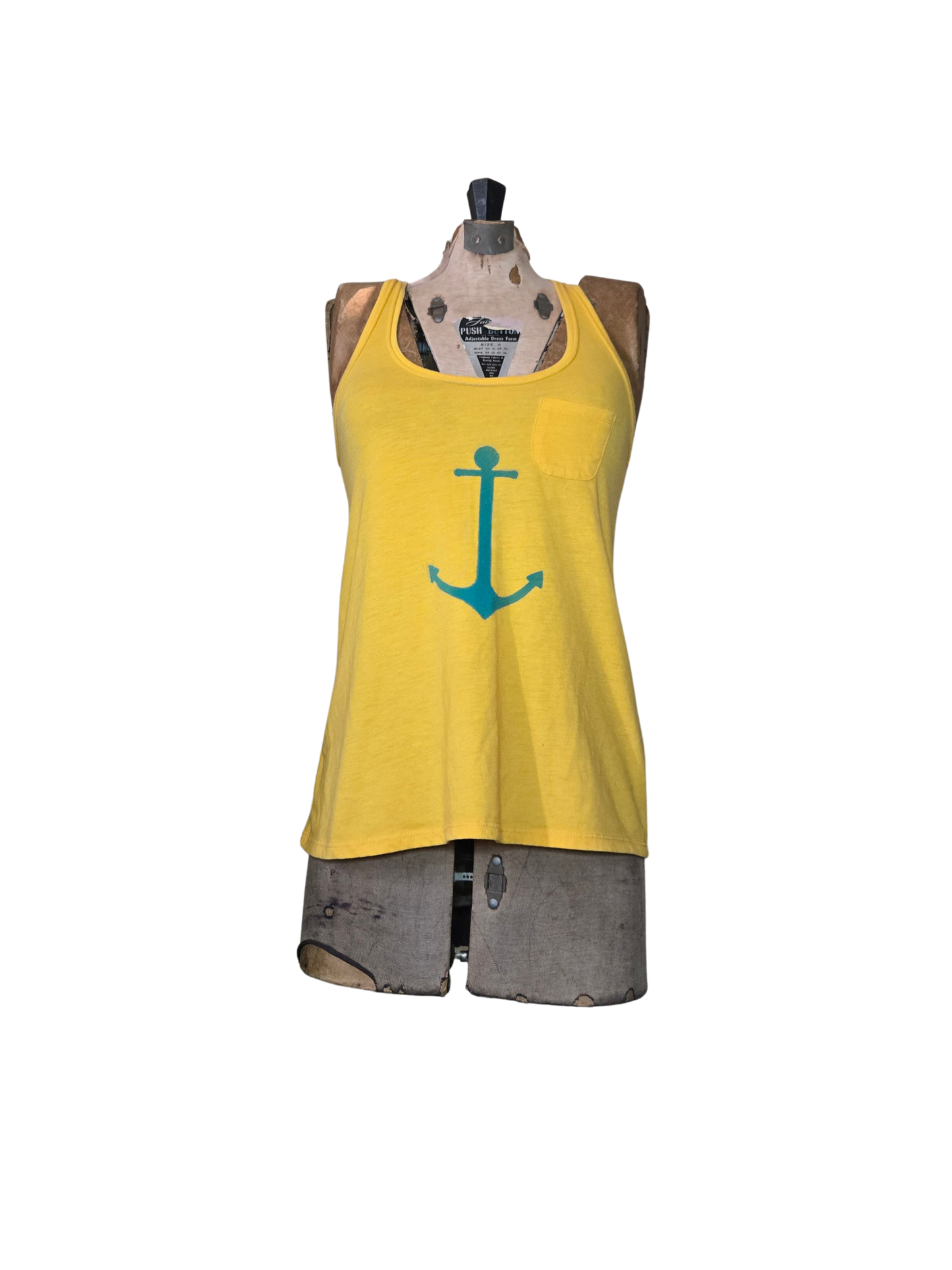 yellow anchor tank