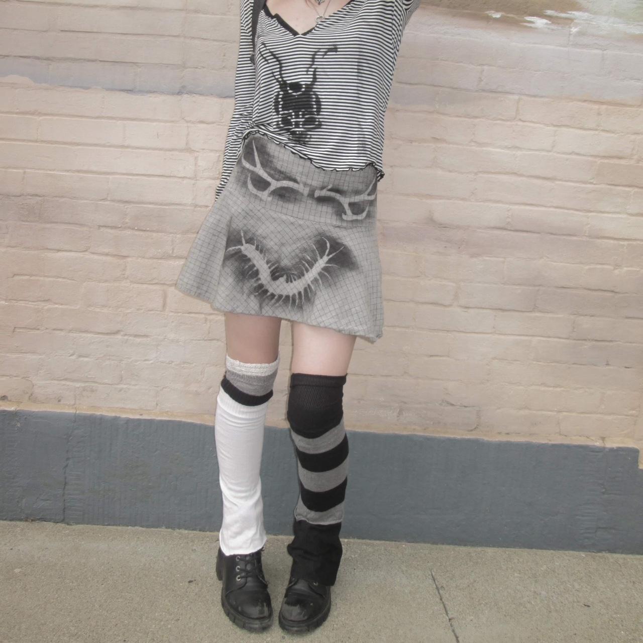 ralph lauren spray painted skirt