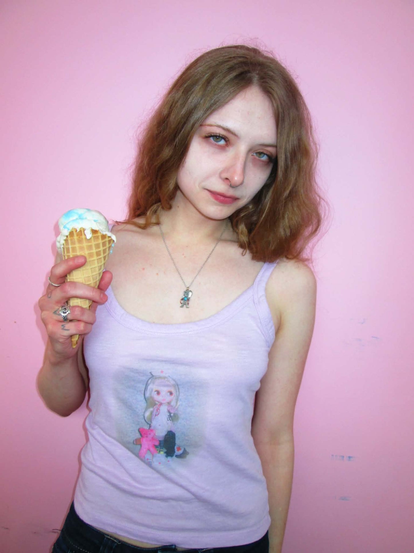 pink blythe nurse tank