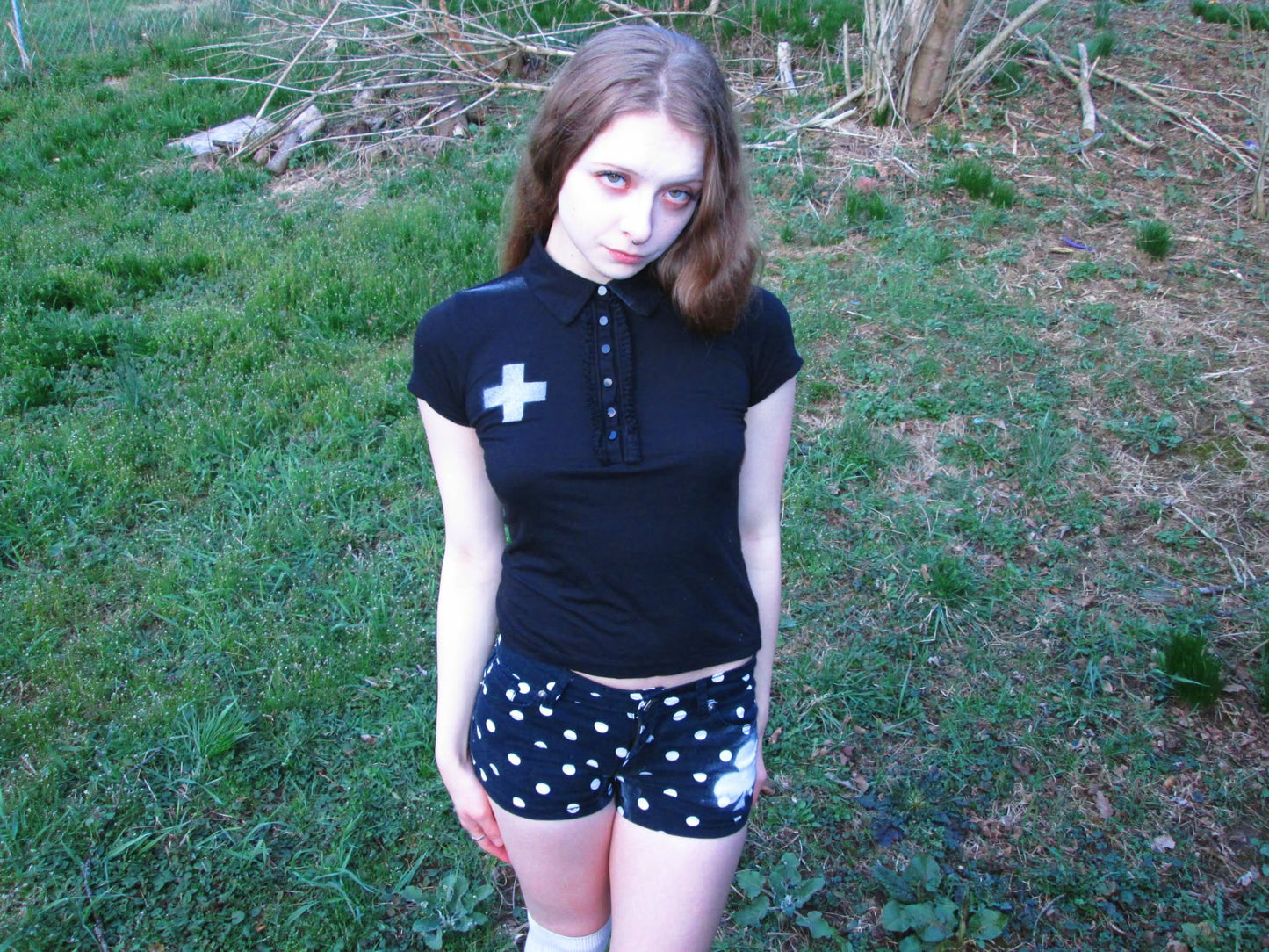 polka dot club shorts