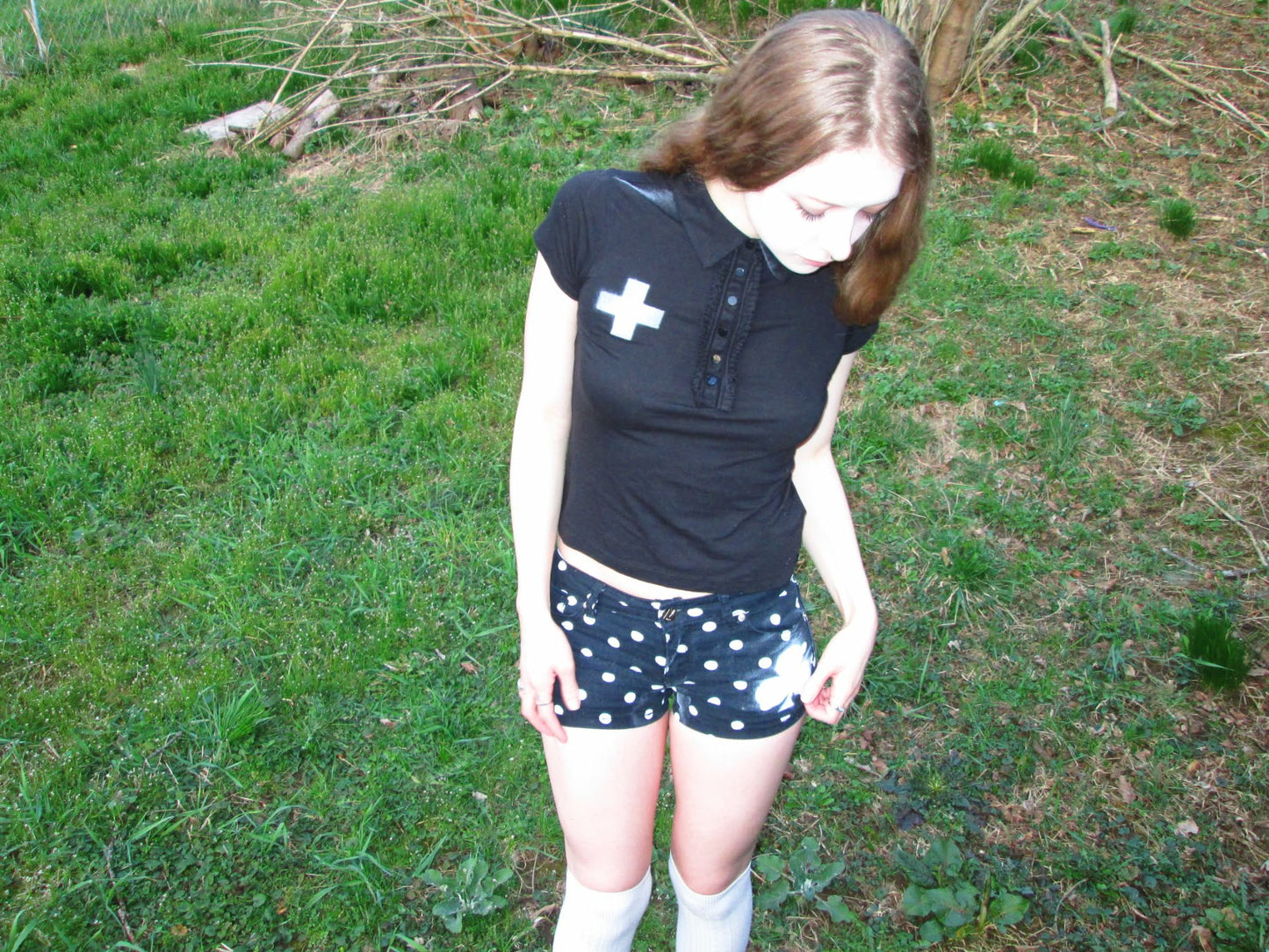 polka dot club shorts