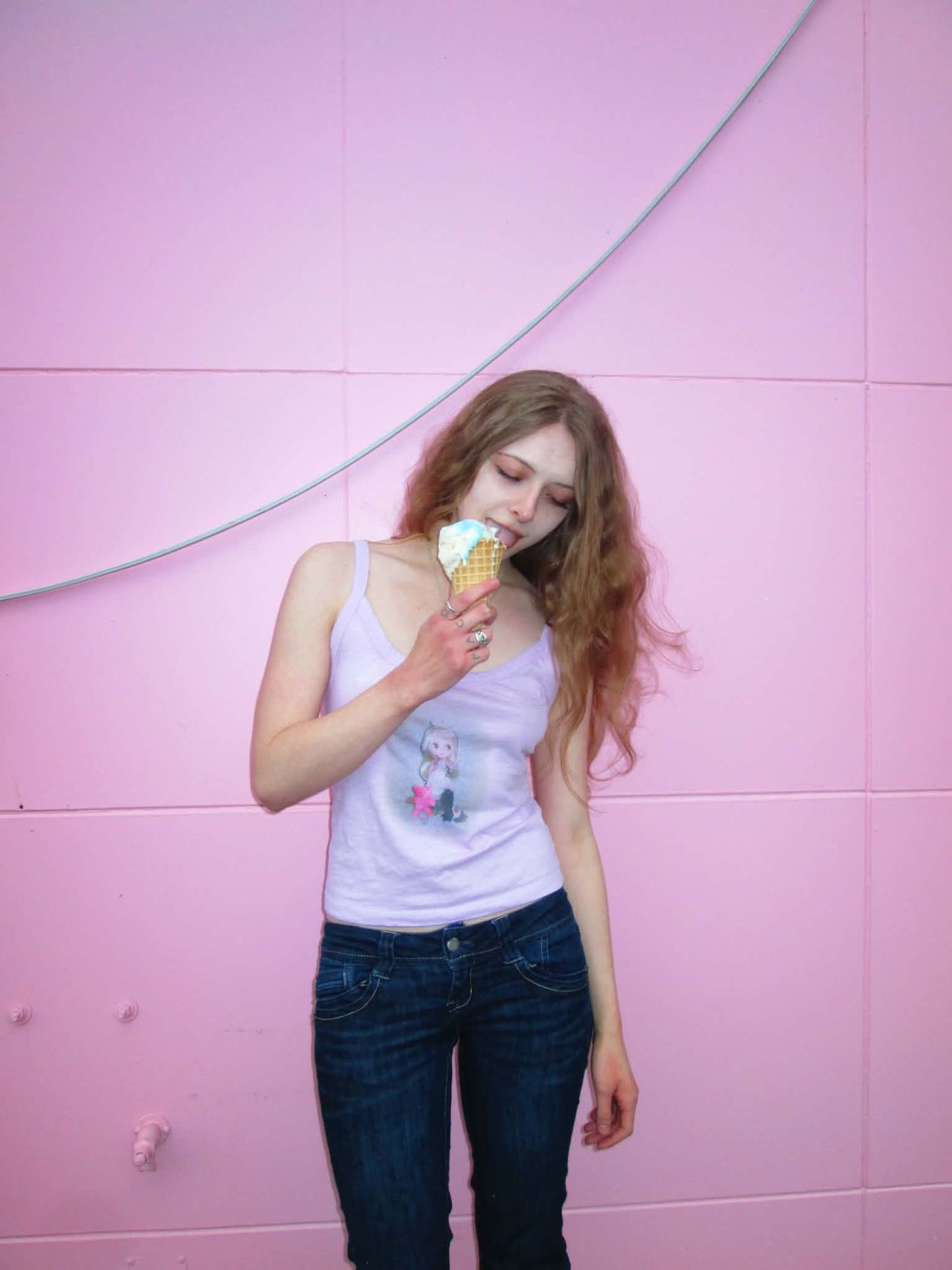 pink blythe nurse tank