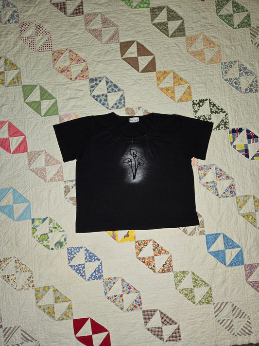 silver calla lily shirt