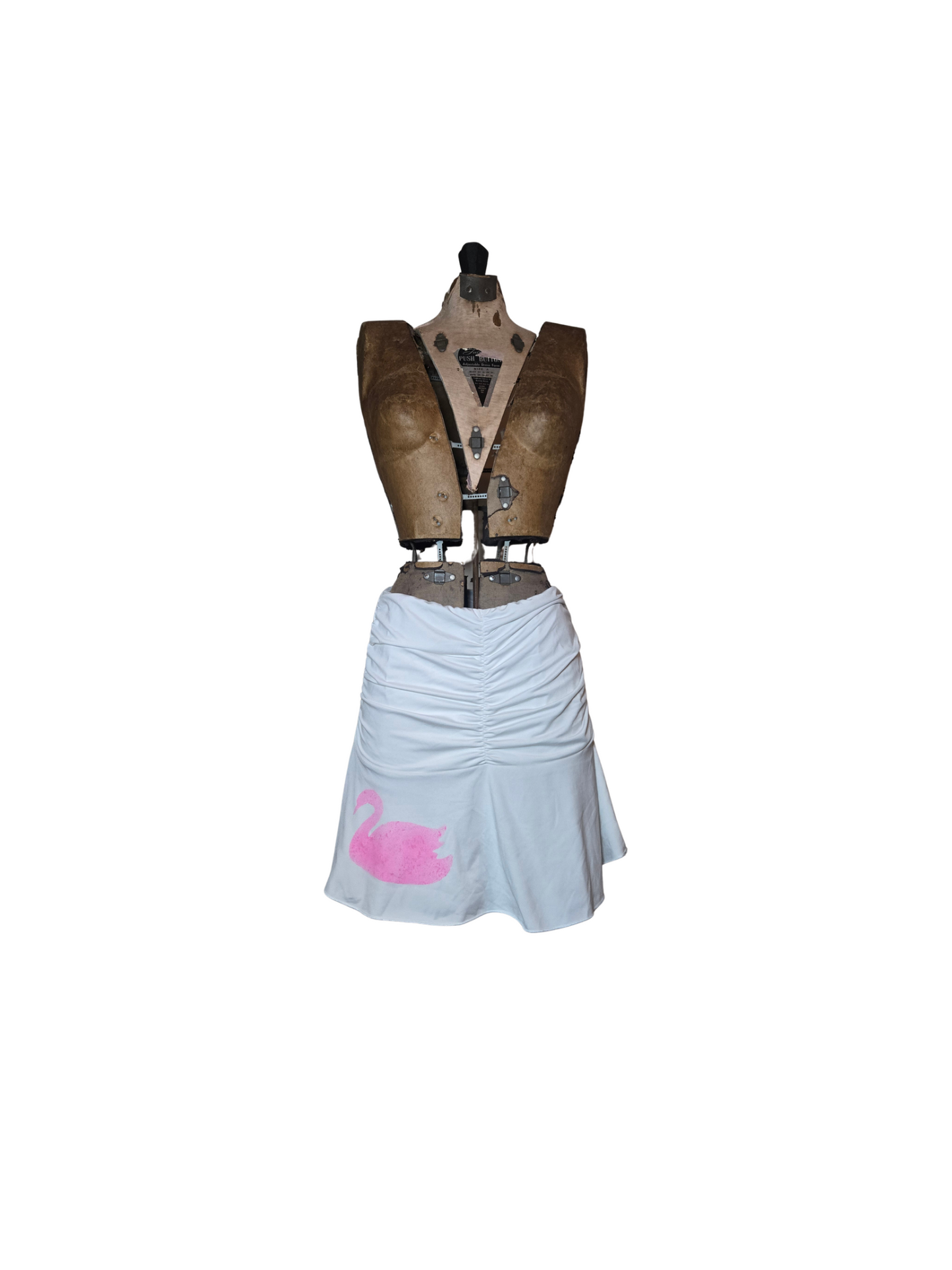 pink and white swan skirt