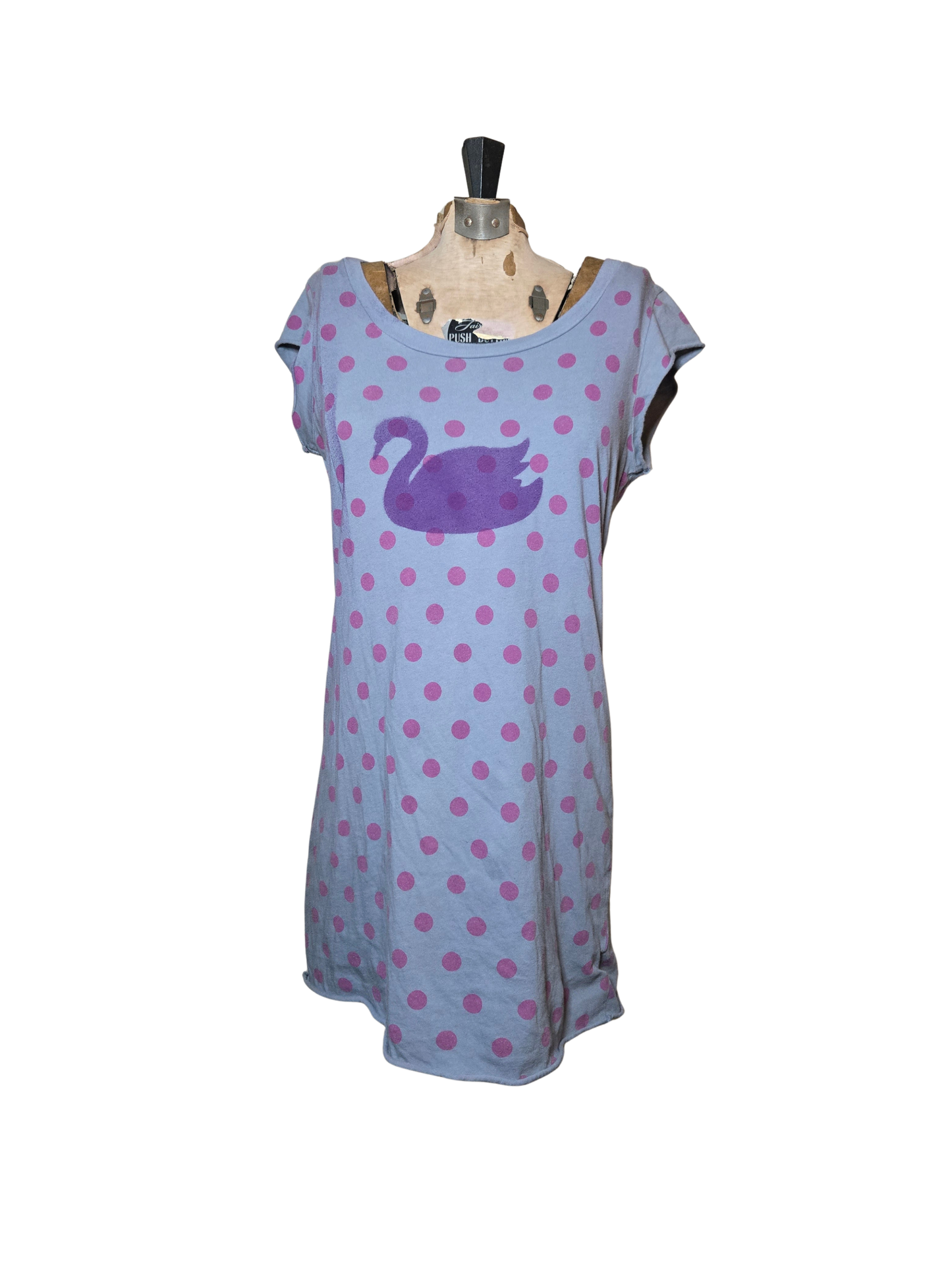 polka dot purple swan top
