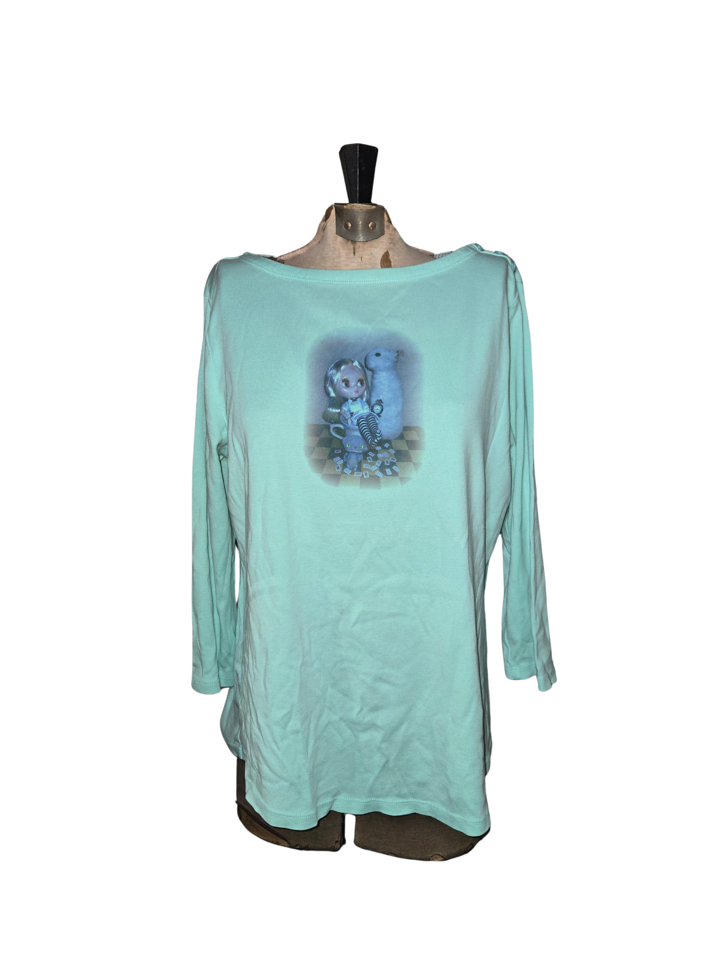 turquoise alice top