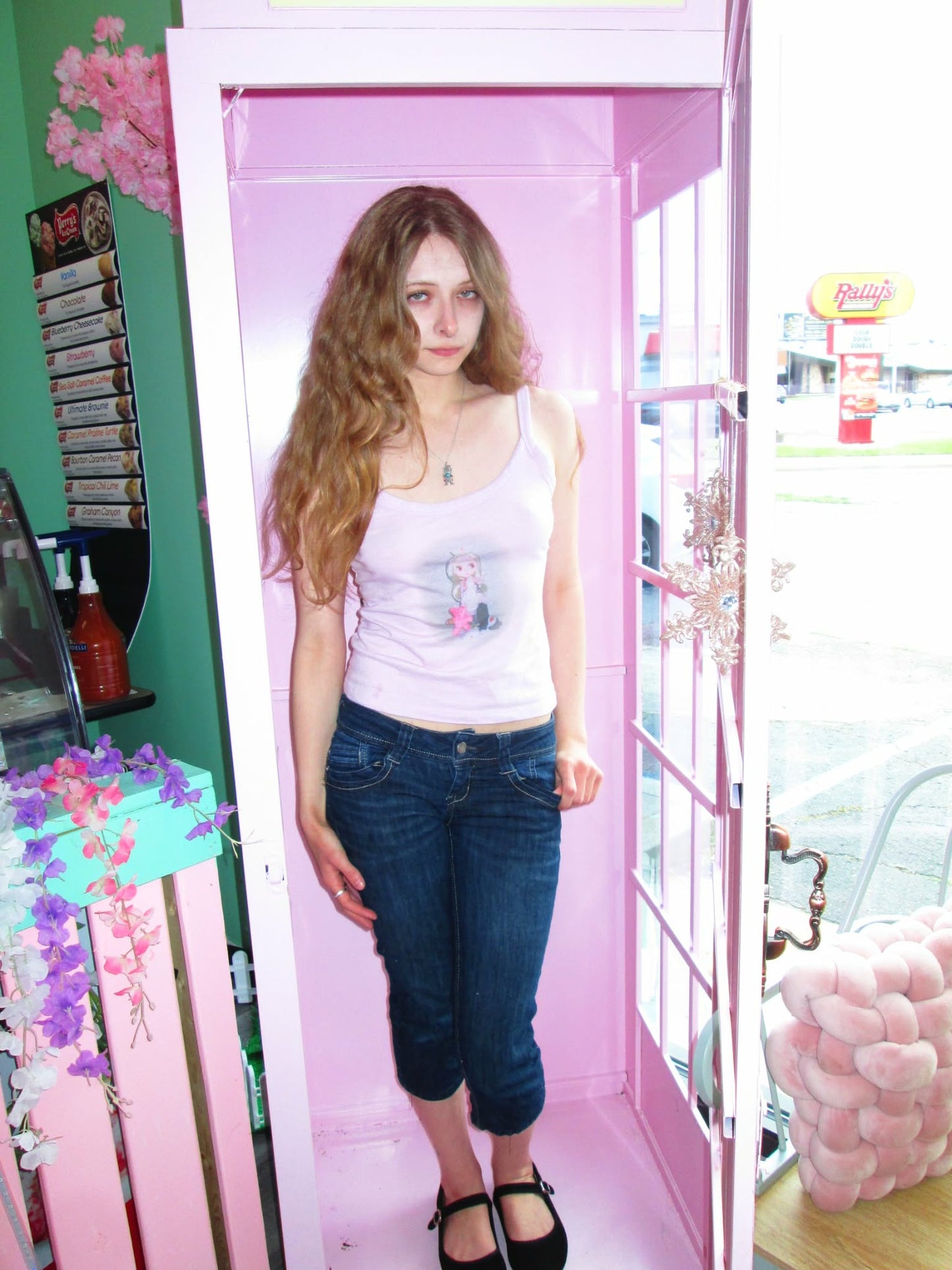 pink blythe nurse tank