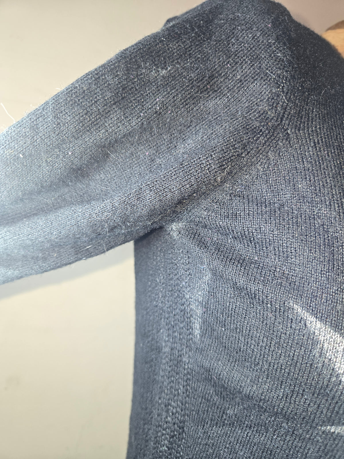 silver weed leaf cardigan