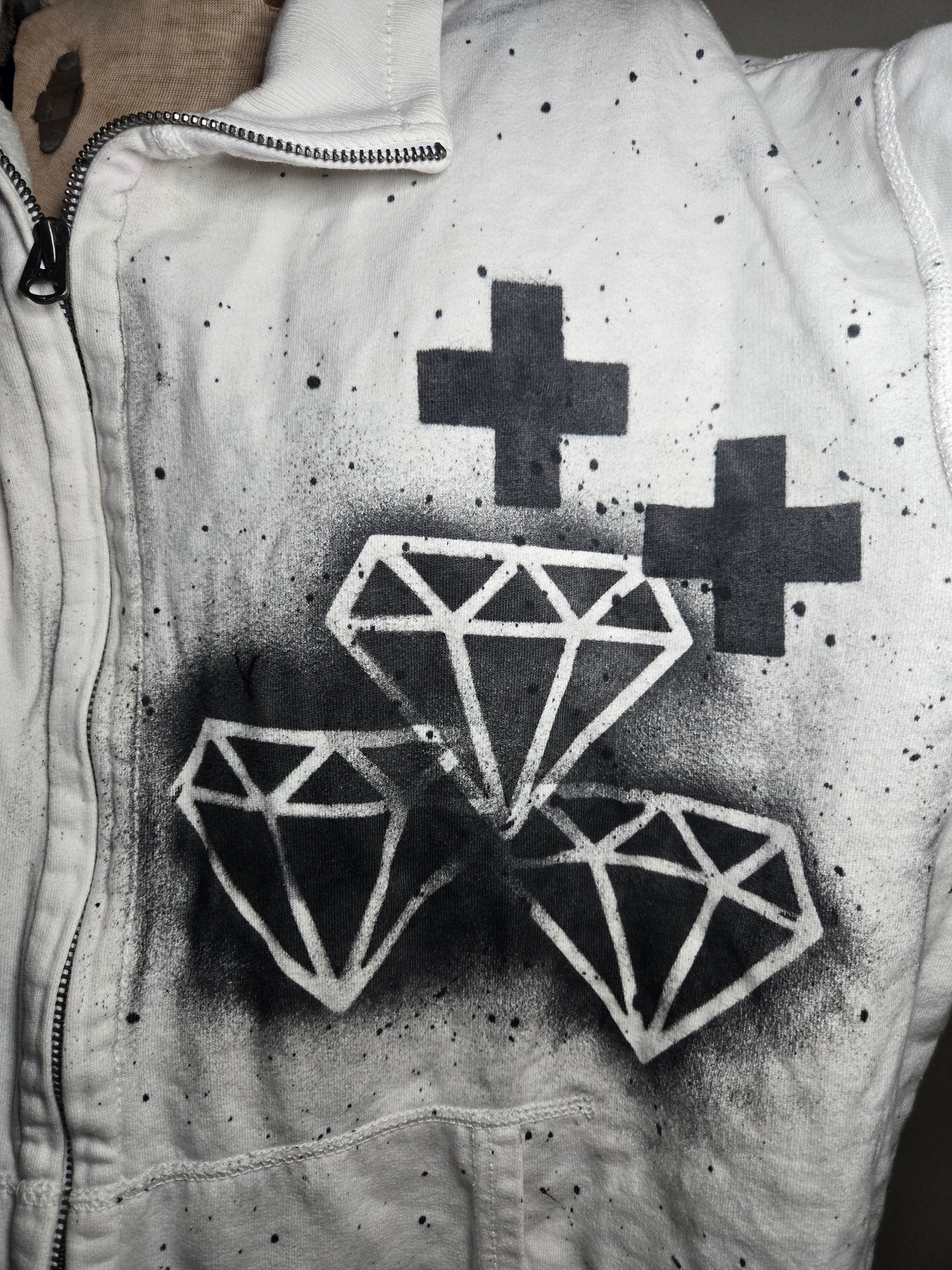 black and white swag jacket