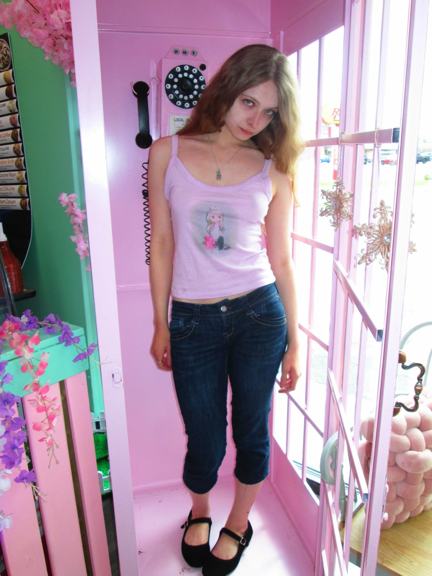 pink blythe nurse tank
