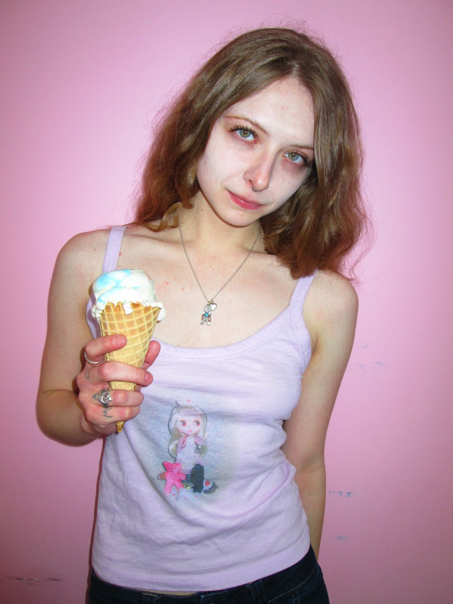 pink blythe nurse tank