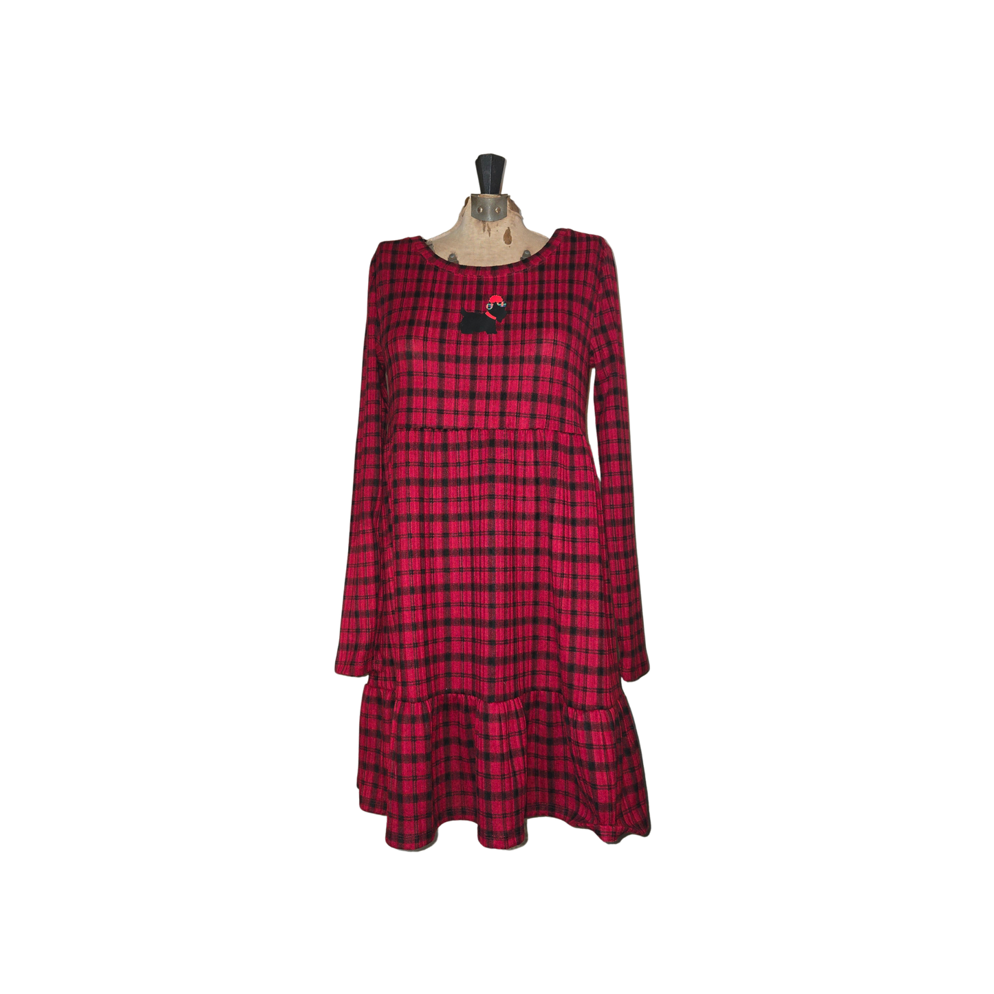 black and red scotty dress 2