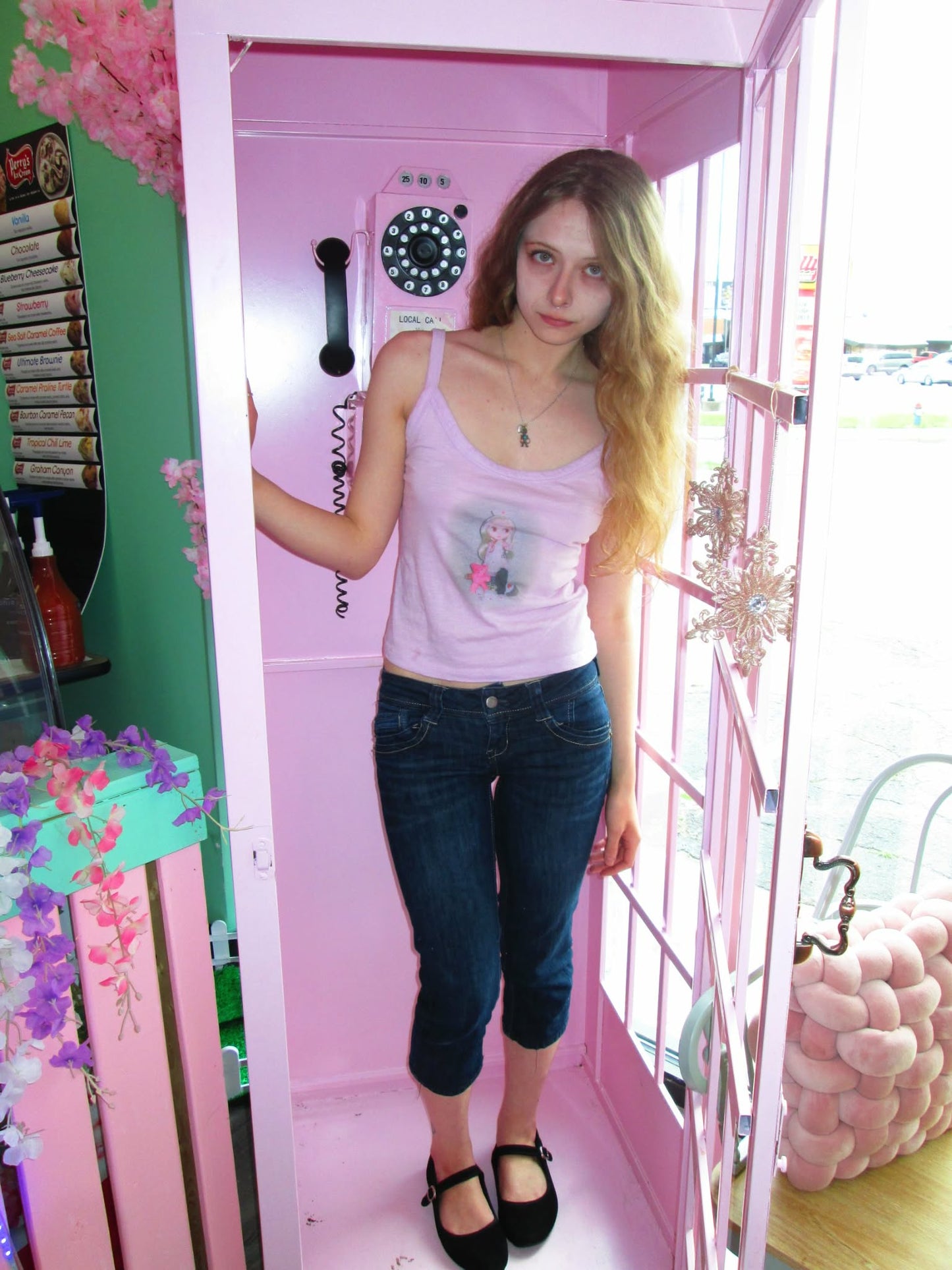 pink blythe nurse tank