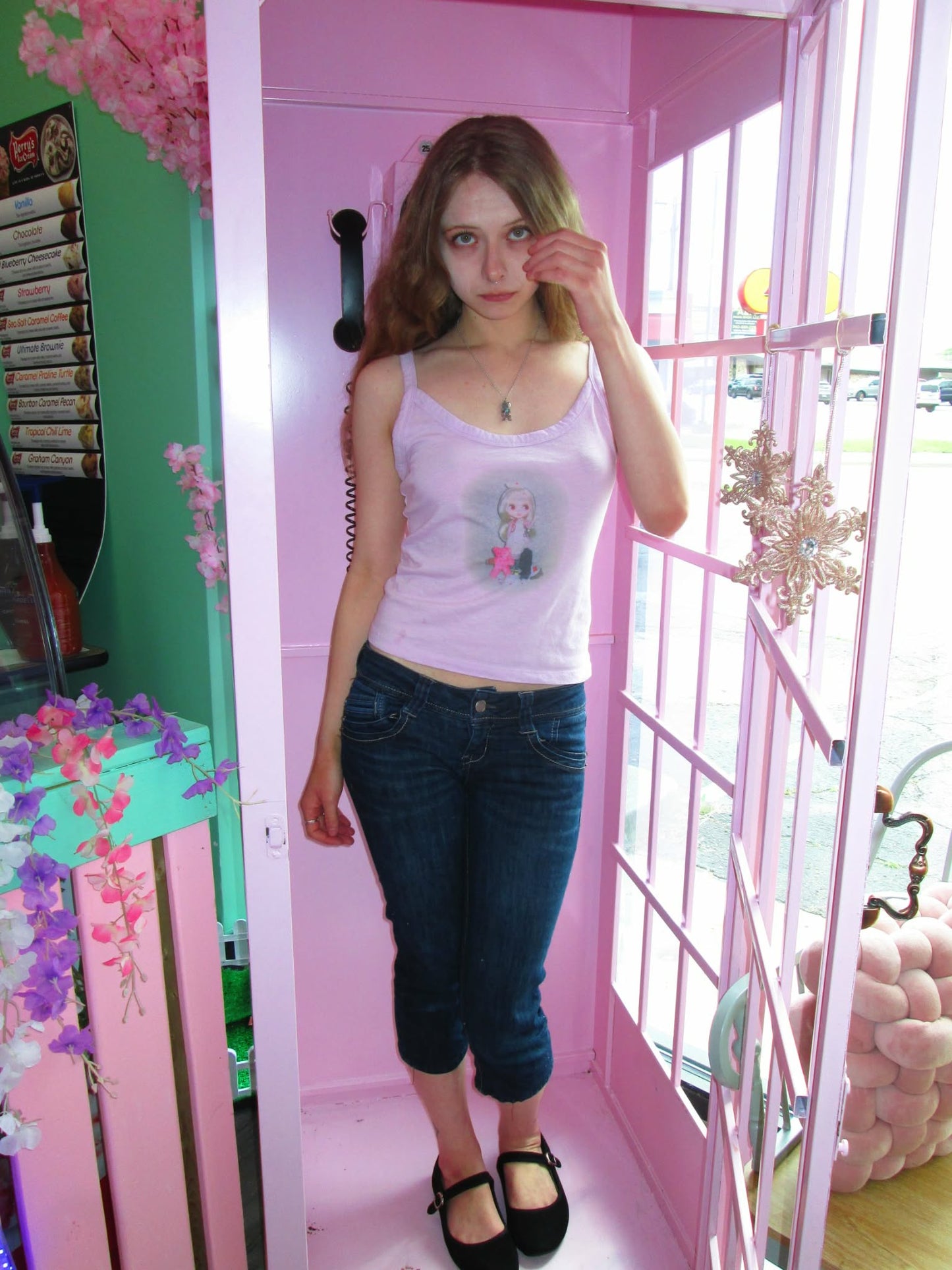 pink blythe nurse tank