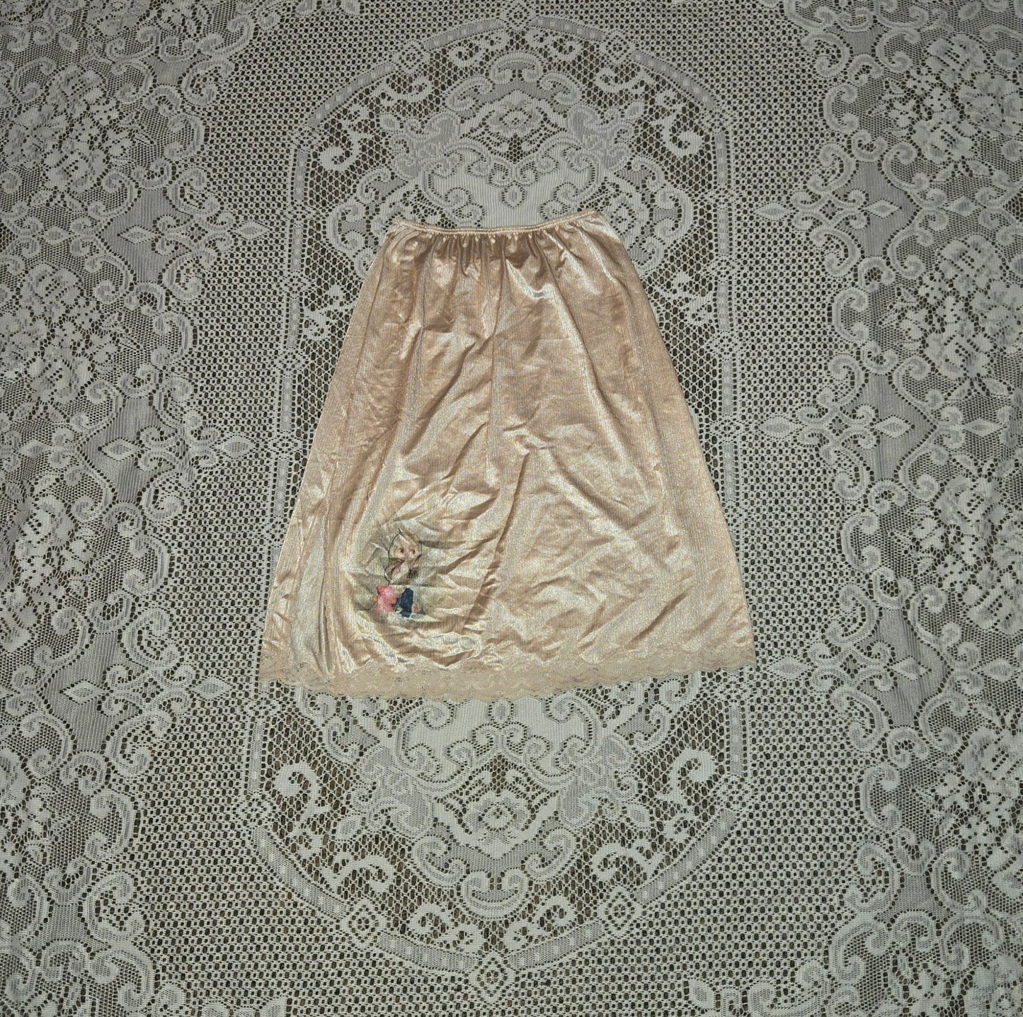 cream nurse blythe slip skirt
