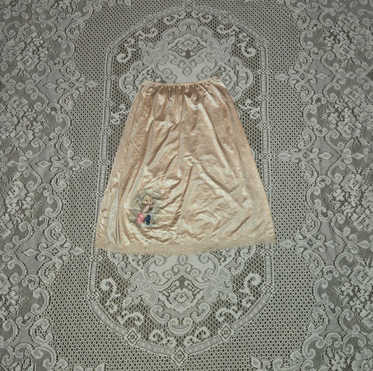 cream nurse blythe slip skirt