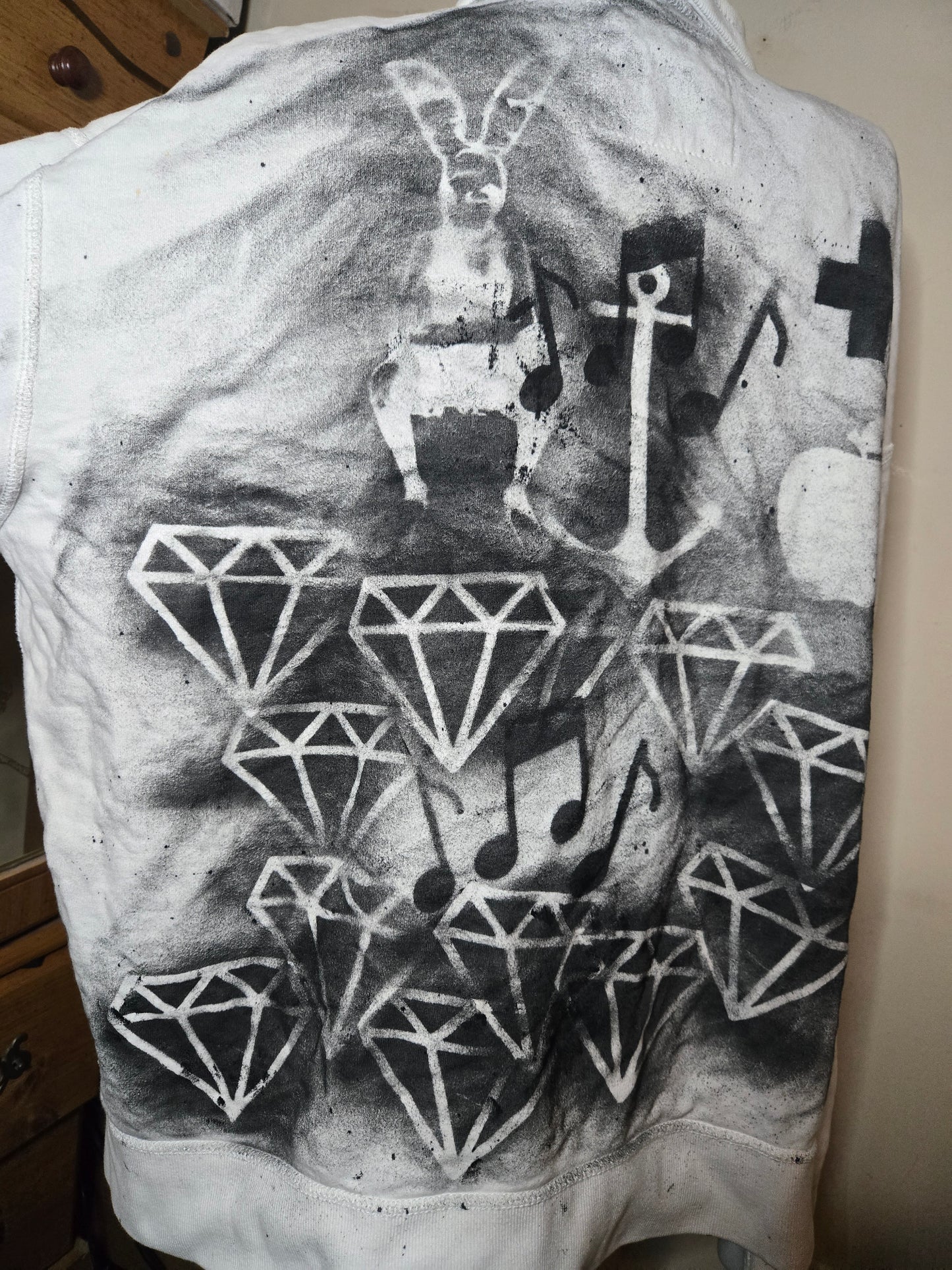 black and white swag jacket