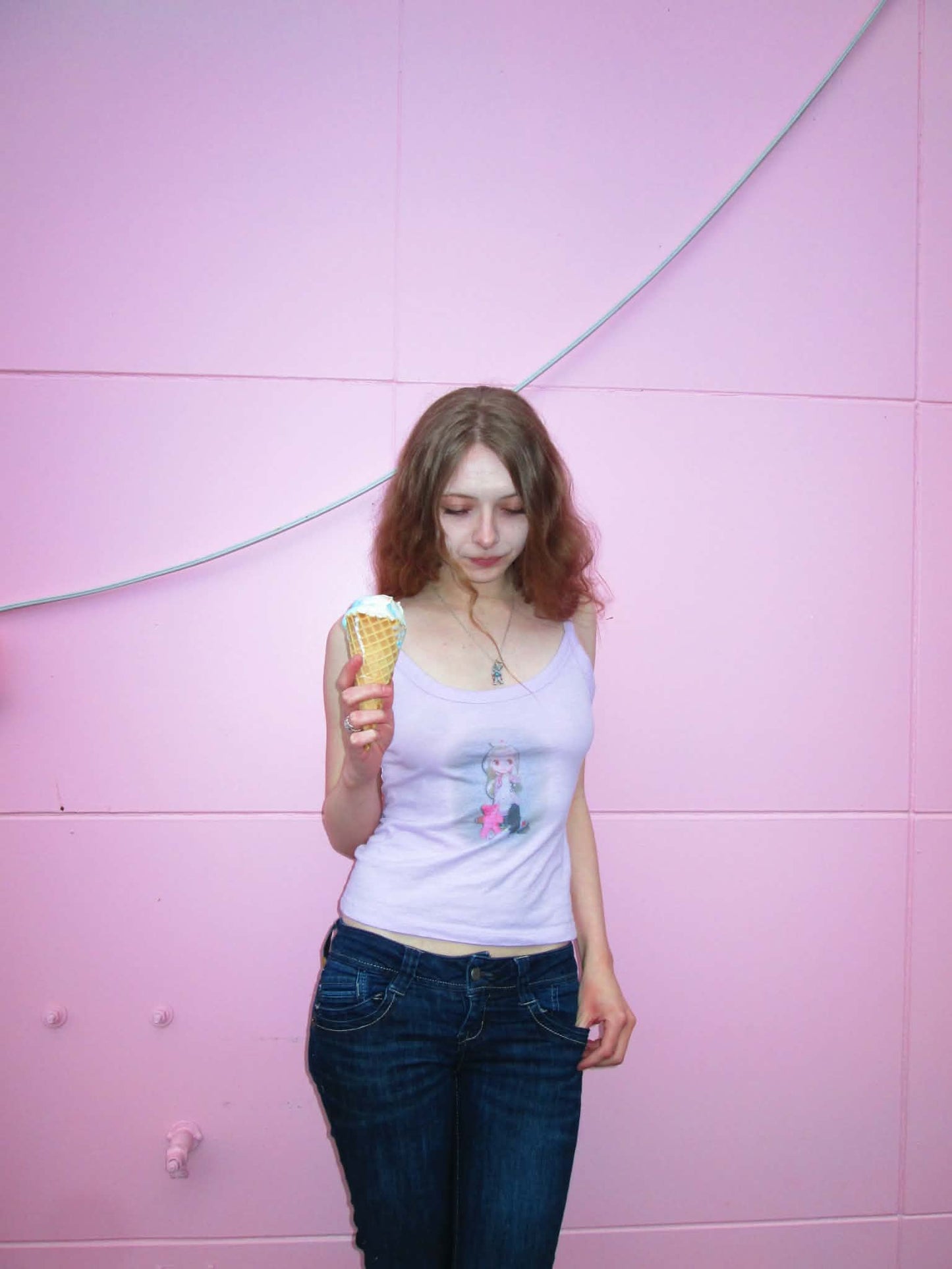 pink blythe nurse tank