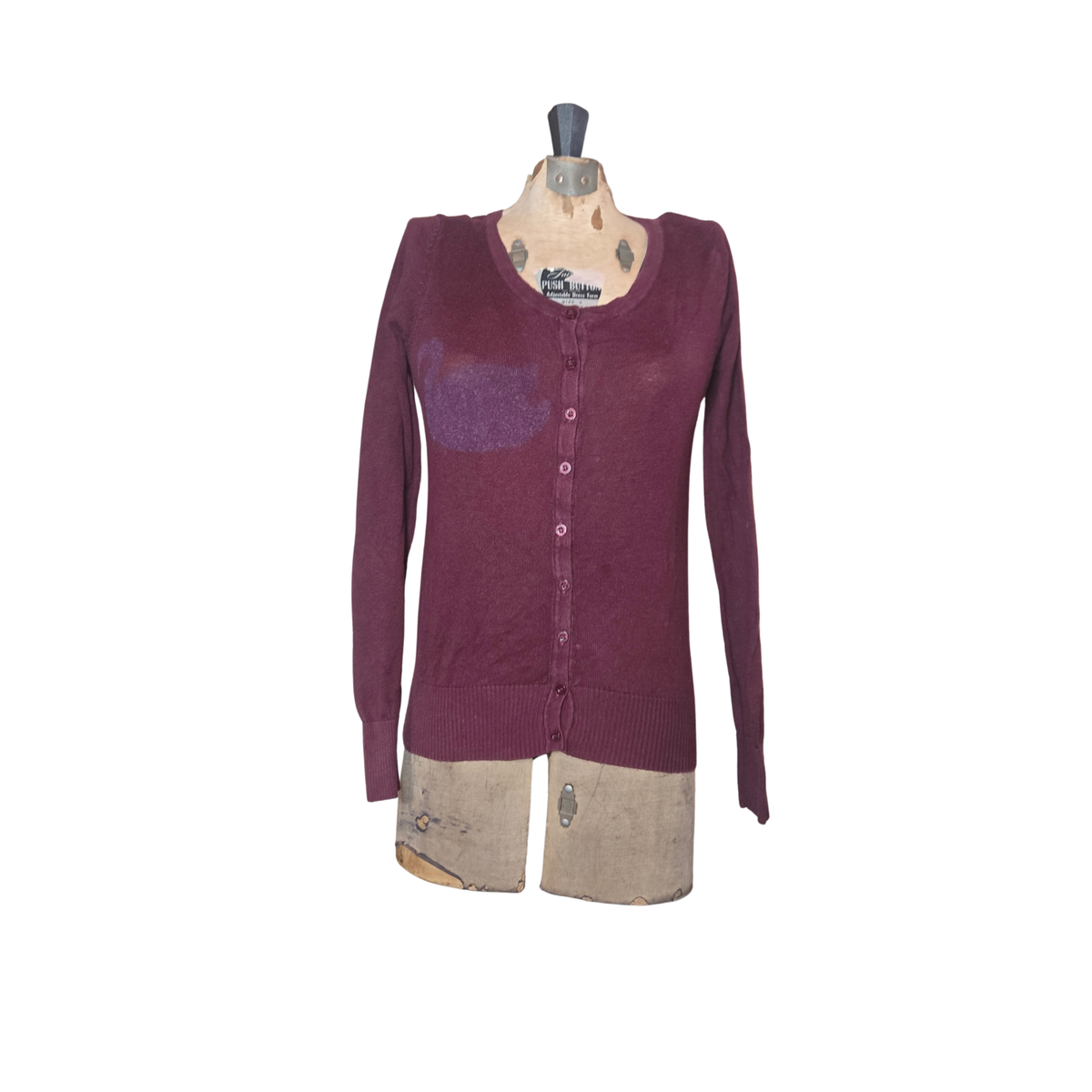 burgundy swan cardigan
