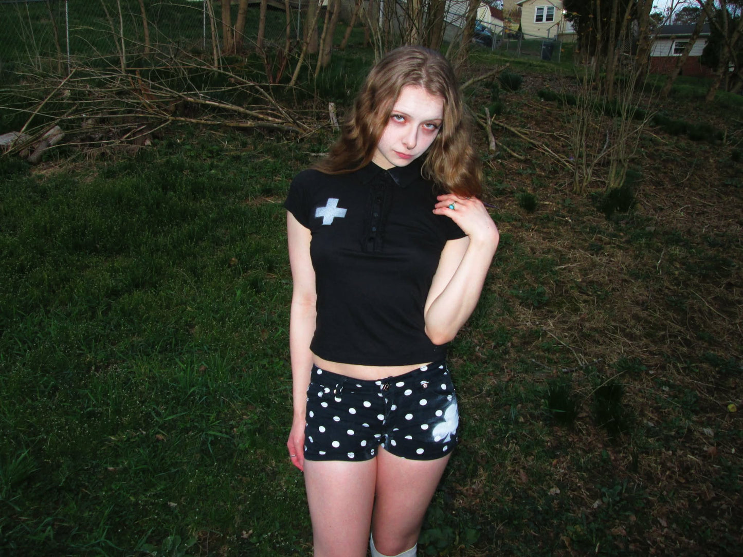 polka dot club shorts