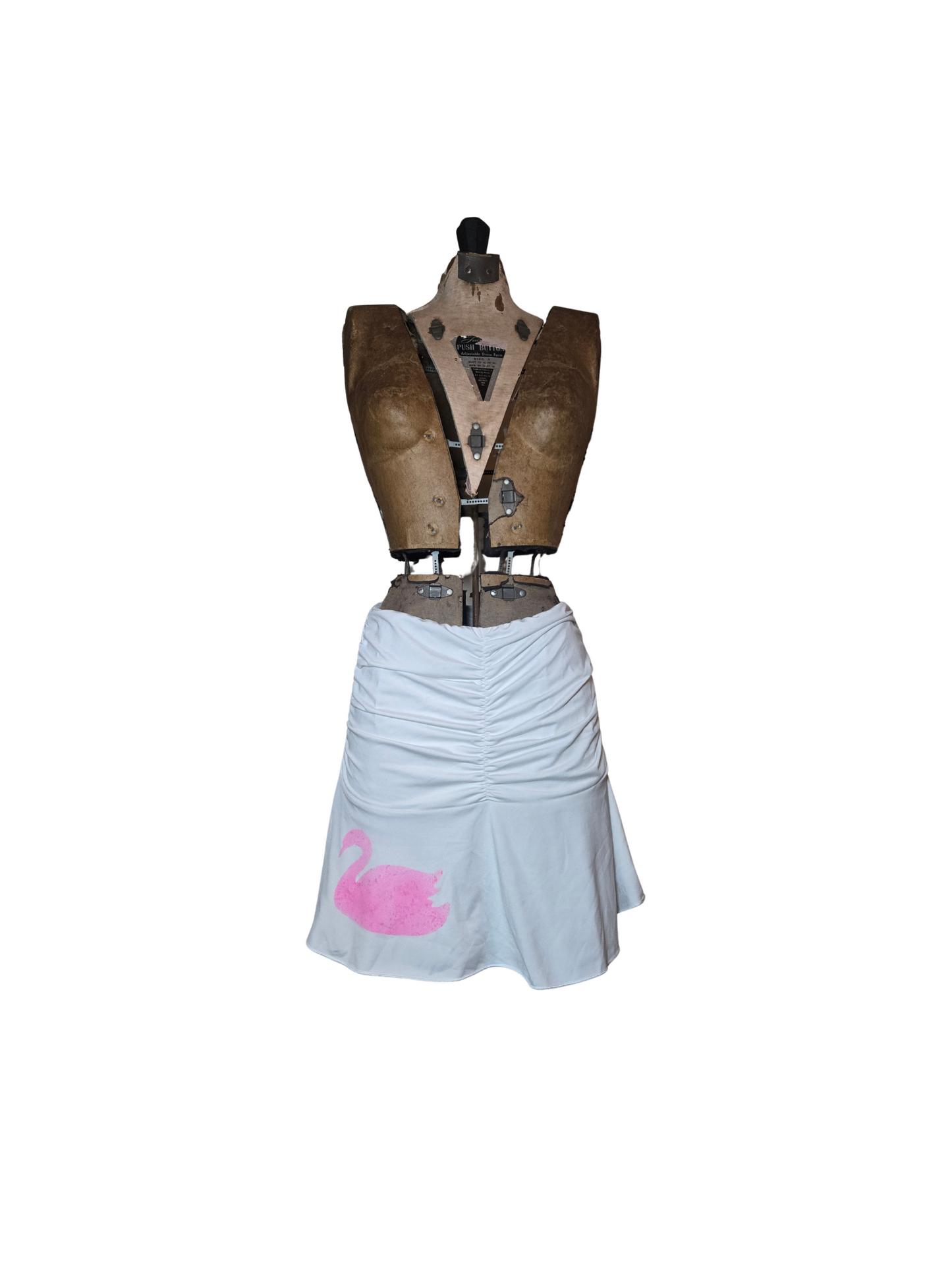 pink and white swan skirt