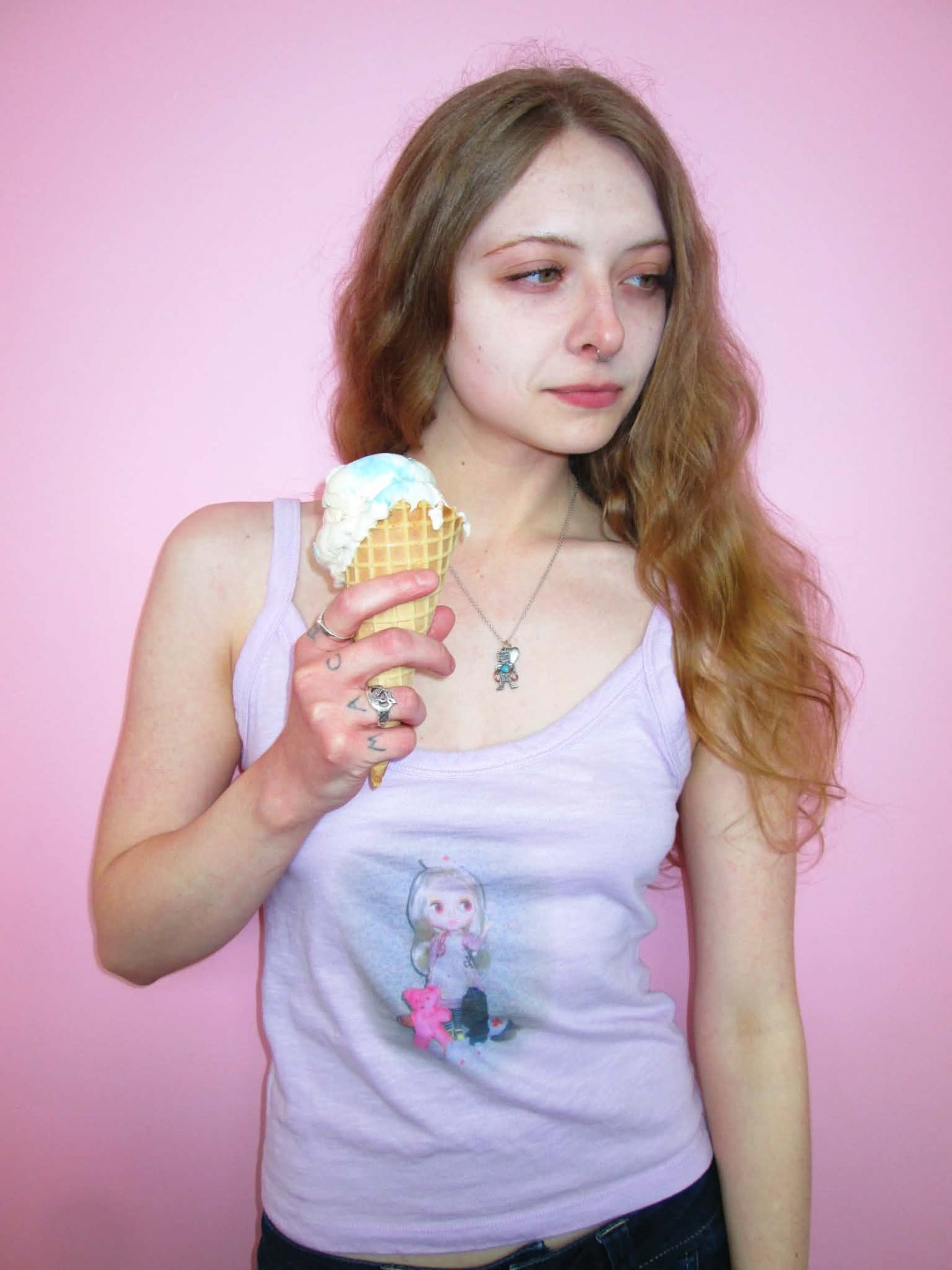 pink blythe nurse tank