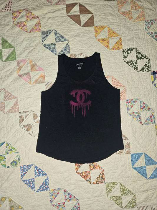 spray painted cc tank