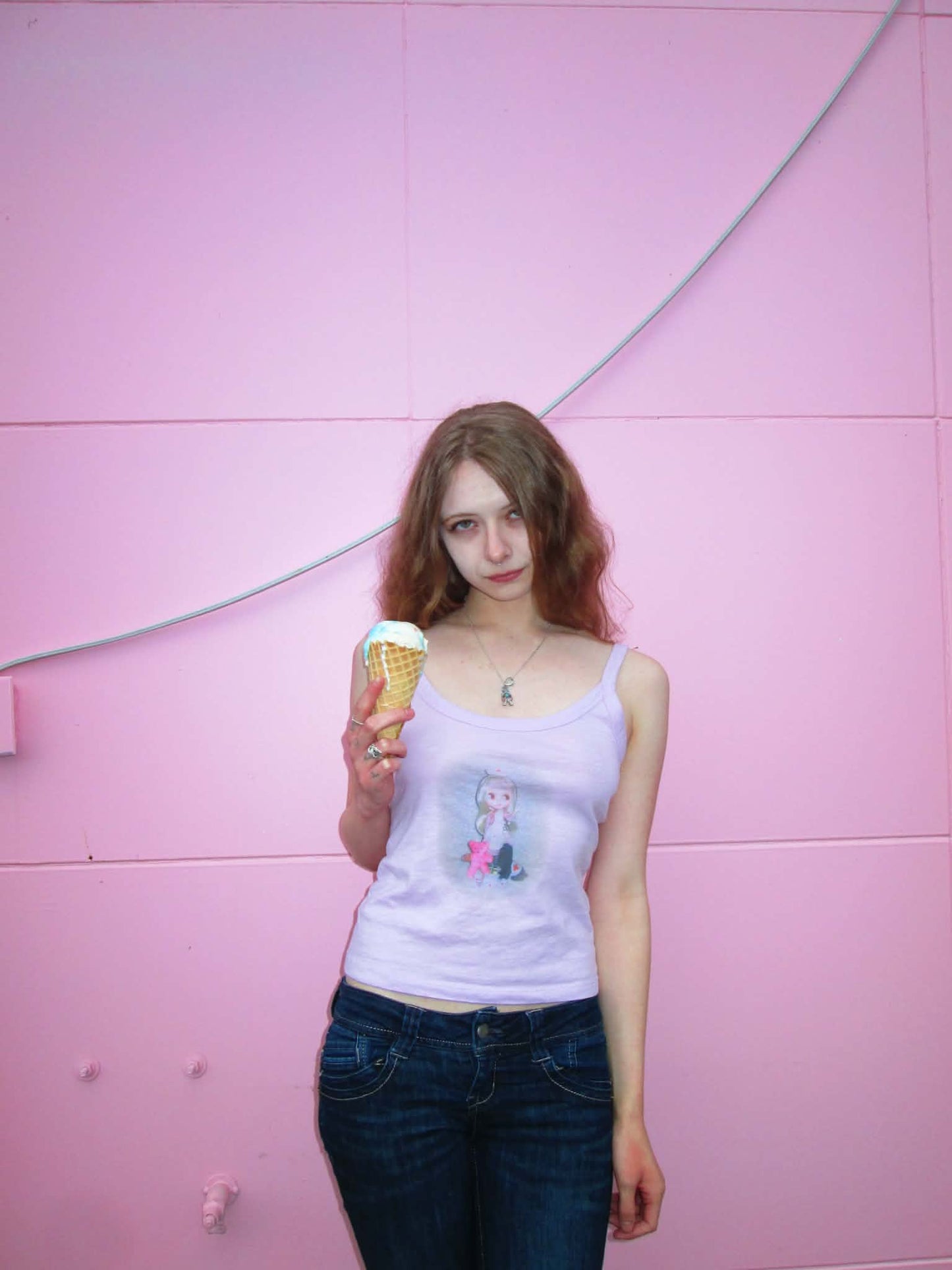 pink blythe nurse tank